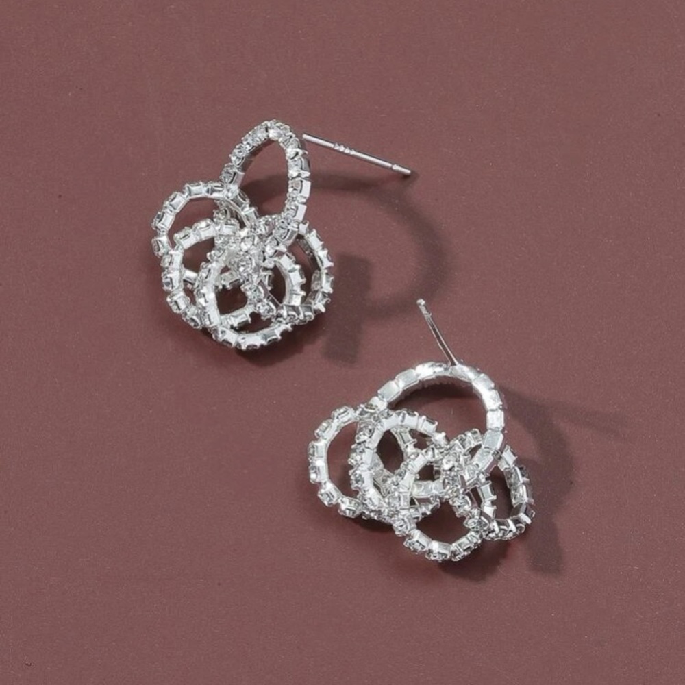 Beautiful Rhinestone Decor Earrings - Picture 10 of 14